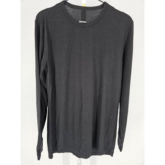 32 Degree Heat Mens Sz M Long Sleeve Baselayer T Shirt Black Athletic - Picture 1 of 3